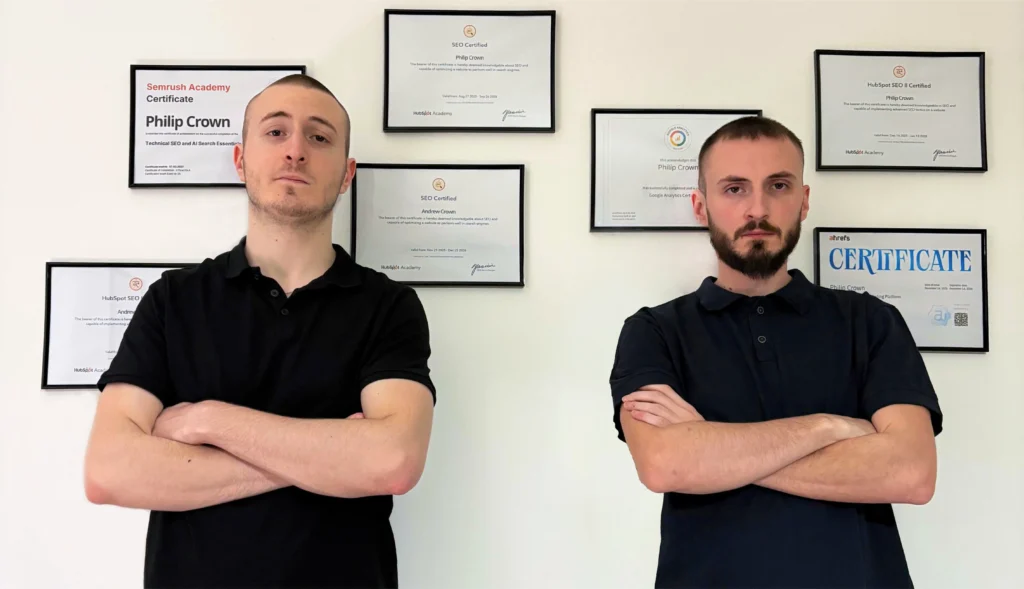 Founders of Aeltris Marketing - Crown Brothers